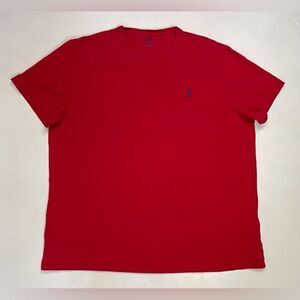 Polo Ralph Lauren Blank T-shirt Men XL Red Short Sleeve Pony Blue Short Sleeve